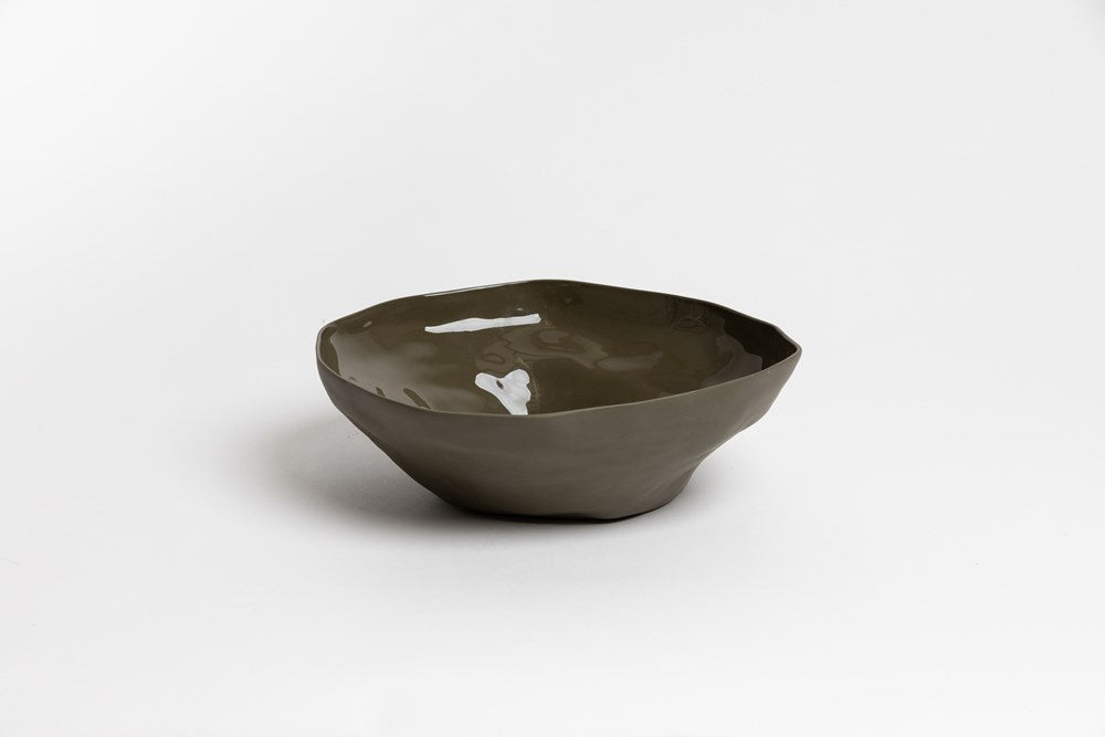 Haan Serving Bowl L | Olive