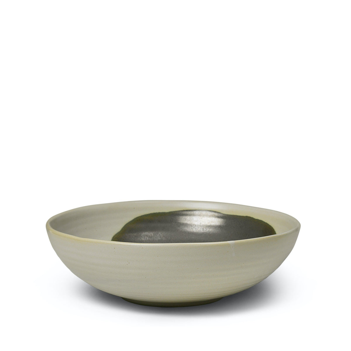 Omhu Bowl L | Off-White/Charcoal by FERM LIVING (omhu-bowl-large-off-white-charcoal)