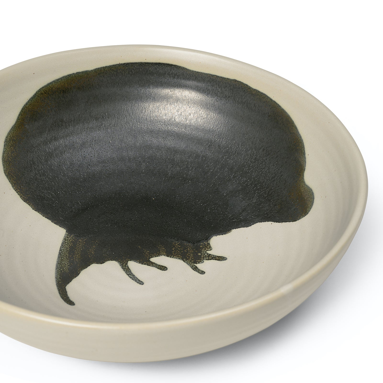 Omhu Bowl L | Off-White/Charcoal by FERM LIVING (omhu-bowl-large-off-white-charcoal)
