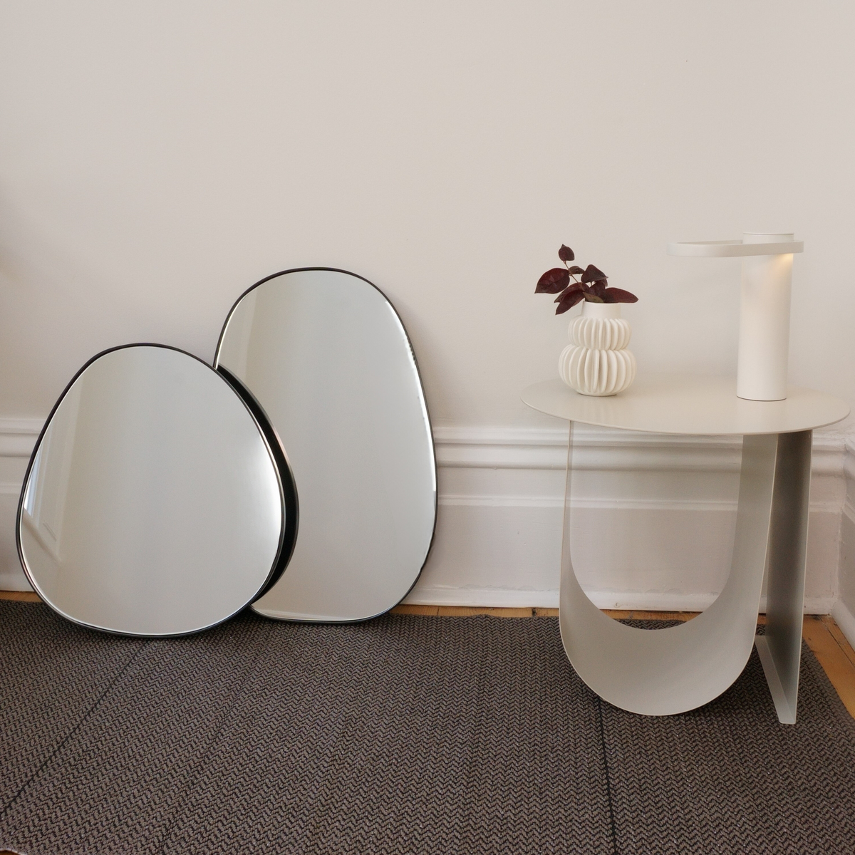 Organic Mirror L | Black by URBAN NATURE CULTURE (urban-nature-culture-organic-mirror-l)