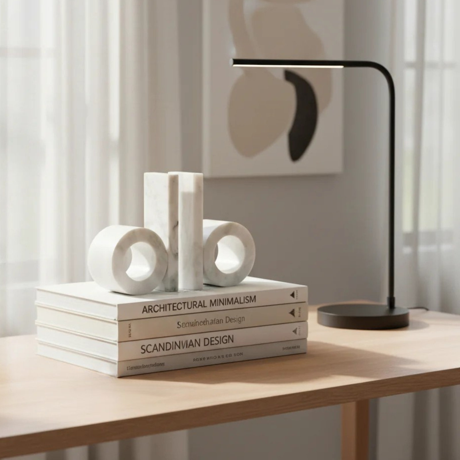 Orlin Bookend | White Marble by URBAN NATURE CULTURE (orlin-bookend-white-marble)