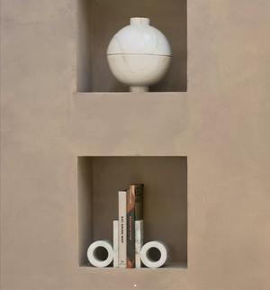 Orlin Bookend | White Marble by URBAN NATURE CULTURE (orlin-bookend-white-marble)
