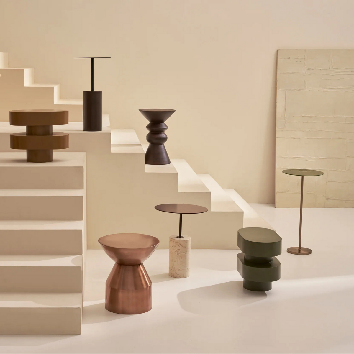 Side Table Ovaali | Golden Brown by URBAN NATURE CULTURE (side-table-ovaali-golden-brown)