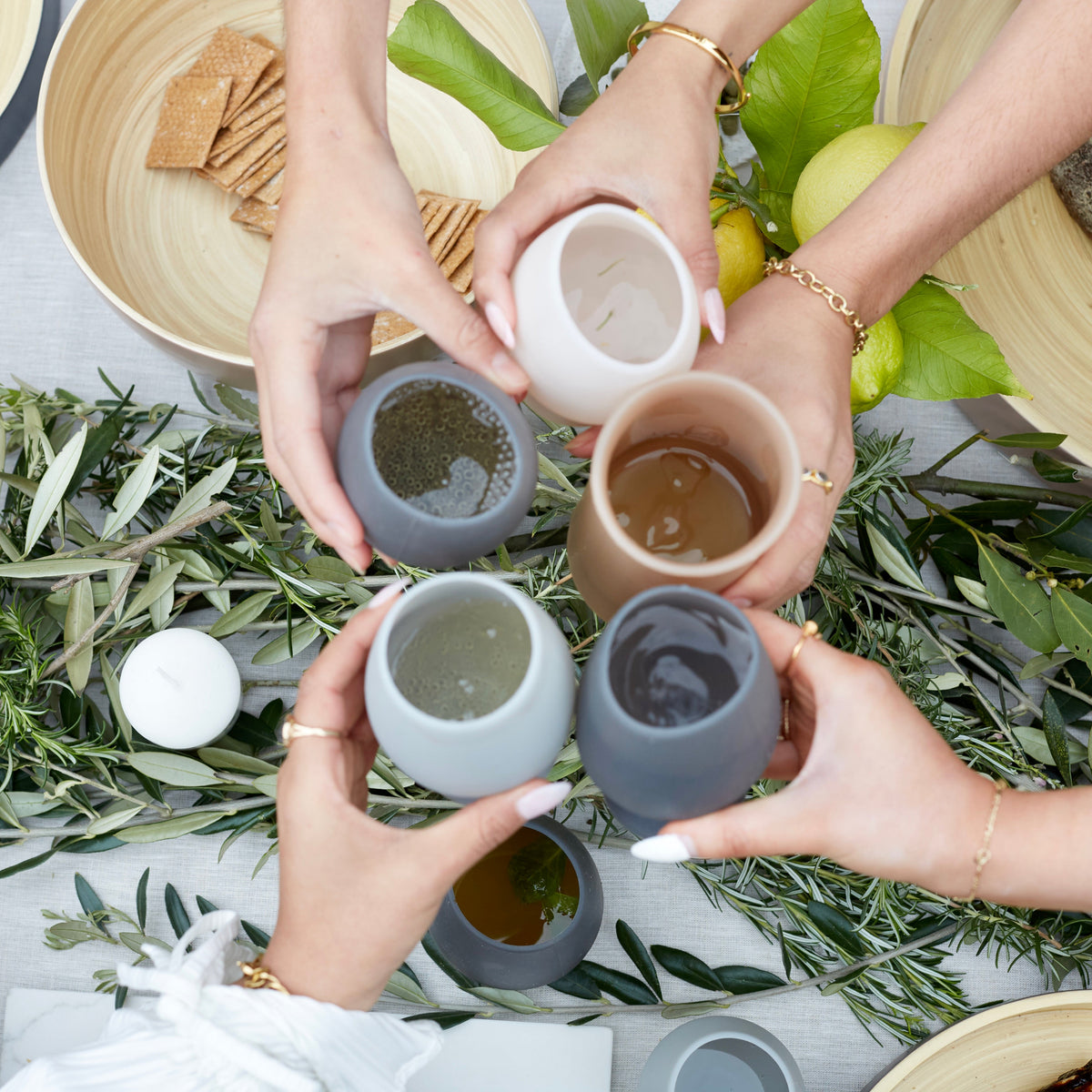 FEGG Silicone Tumblers | Smoke+Stone by PORTER GREEN (fegg-unbreakable-silicone-tumblers-smoke-stone)