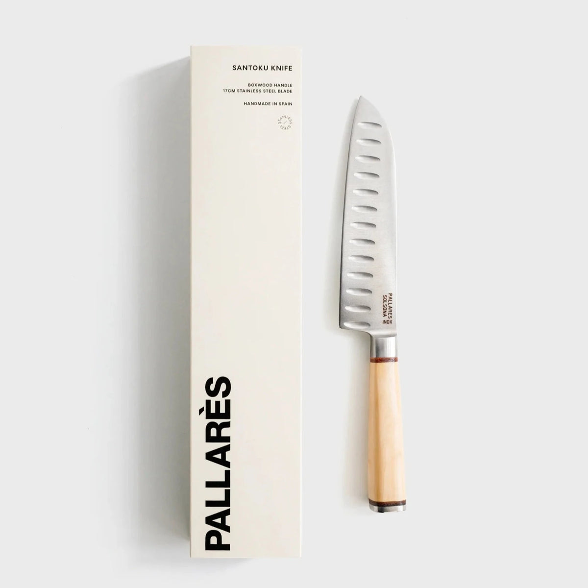 Boxwood Santoku Knife | 17cm by PALLARÈS (pallares-boxwood-santoku-knife)