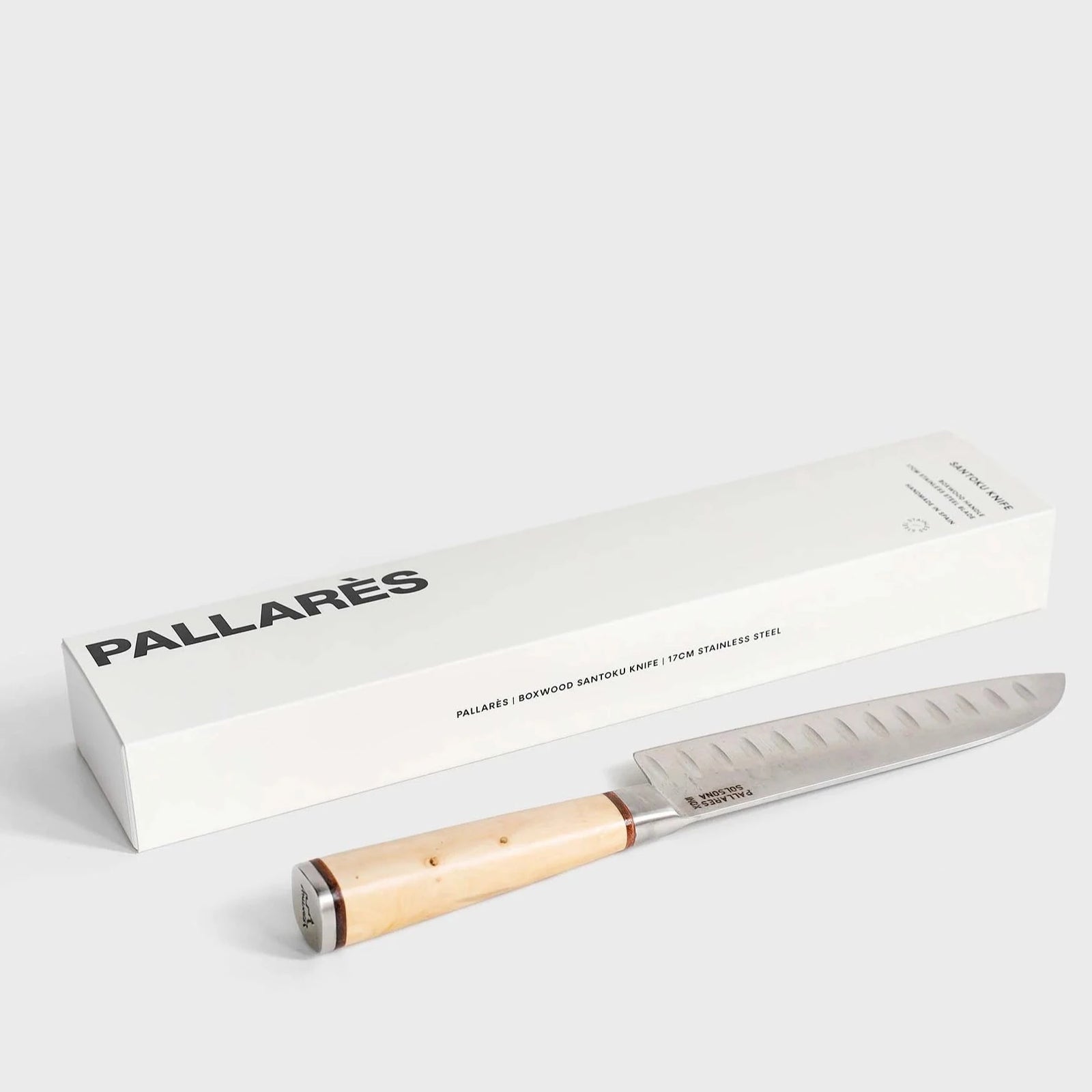 Boxwood Santoku Knife | 17cm by PALLARÈS (pallares-boxwood-santoku-knife)