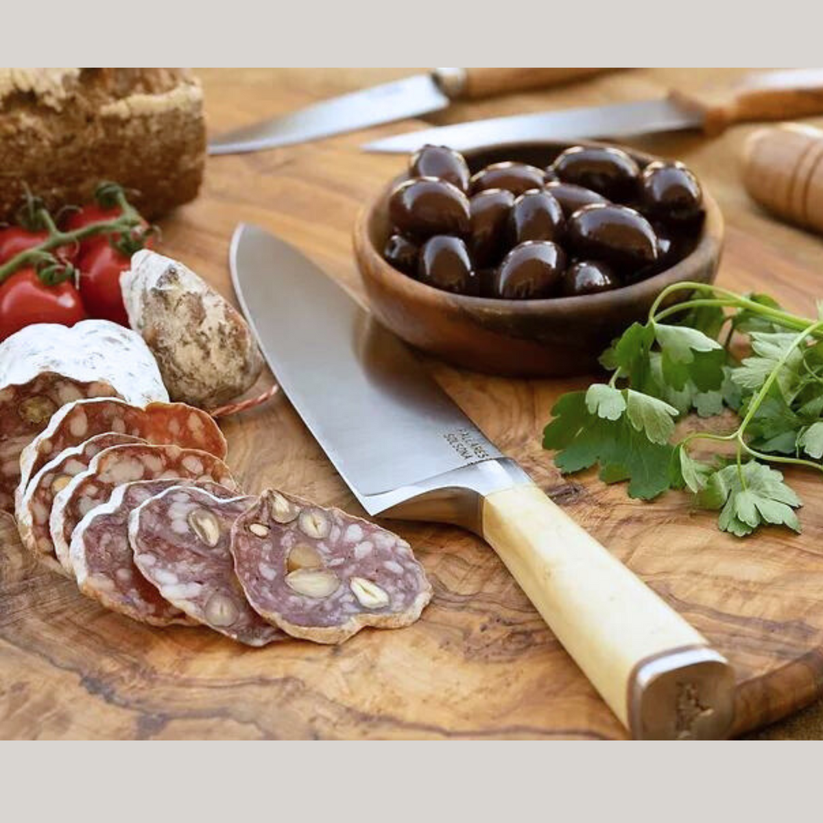 Boxwood Santoku Knife | 17cm by PALLARÈS (pallares-boxwood-santoku-knife)