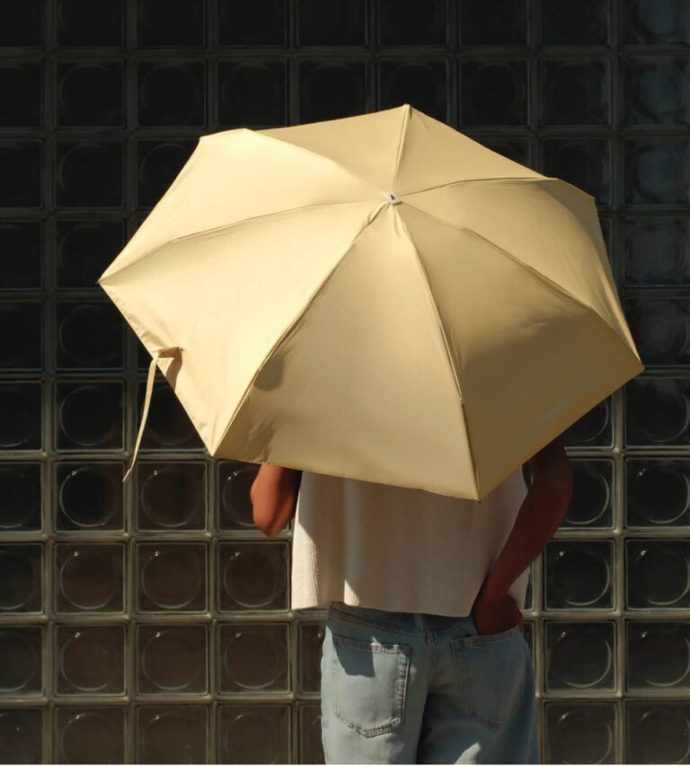 Anatole UPF 50+ Sun & Rain Micro Umbrella | LUMEN/Linen Yellow