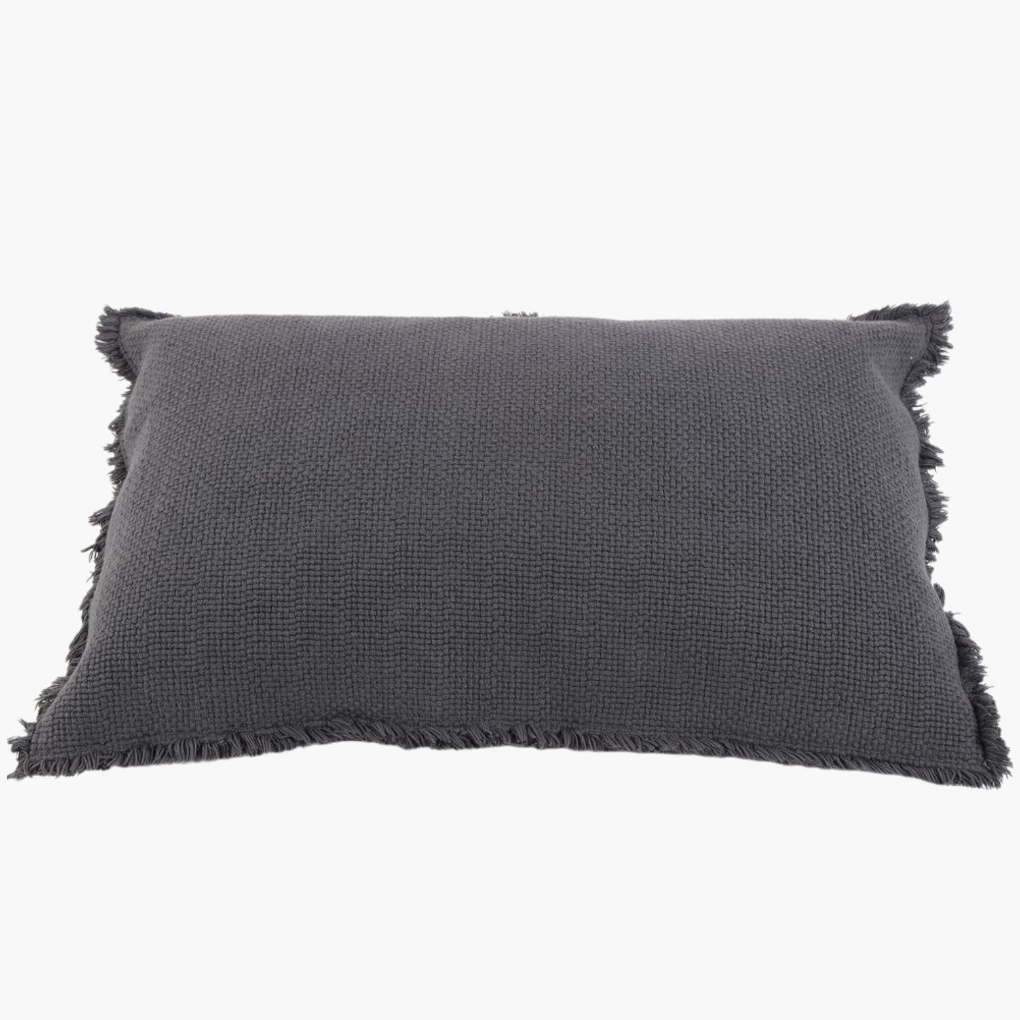Patara Cushion Cover | Dark Grey by HOME LINEN LABELS (home-linen-labels-patara-40-60-cm-dark-grey-decorative-cushion-cover)