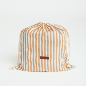 Stripe Linen Picnic Rug | Toffee