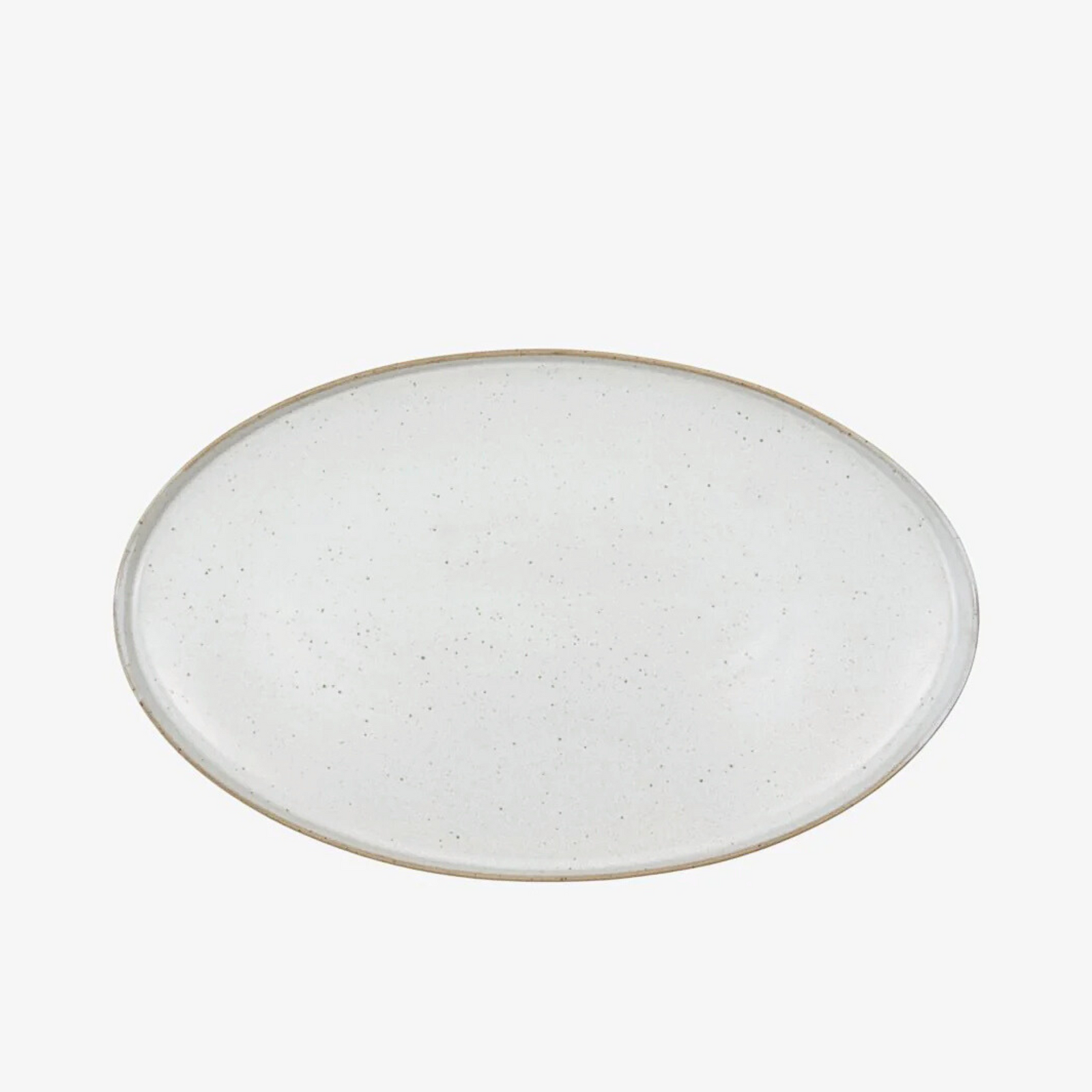 Pion Oval Serving Platter 38cm | Grey/White by HOUSE DOCTOR (pion-serving-dish-38cm-grey-white)