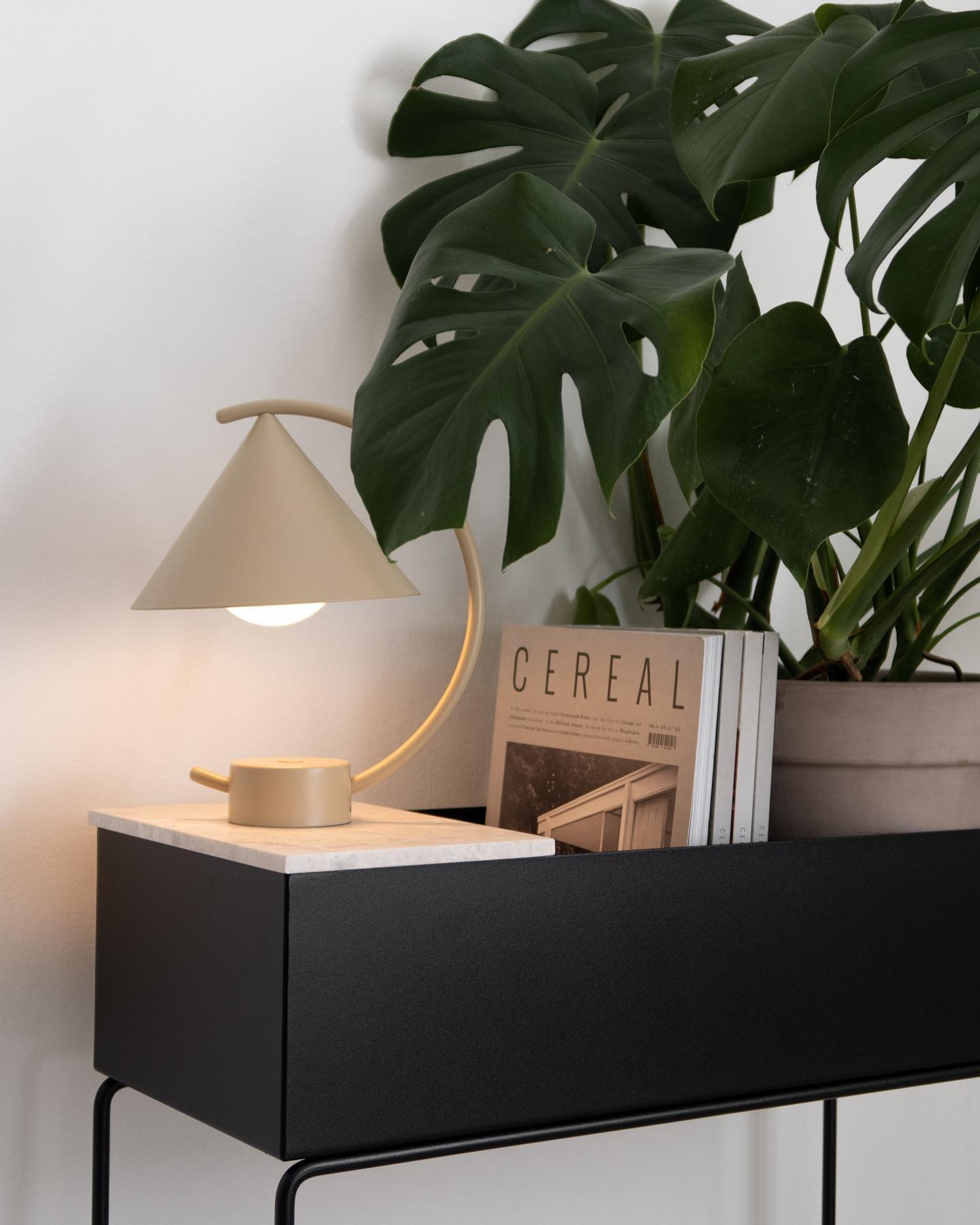 Tray for Plant Box | Marble Beige - Elegant Storage Solution