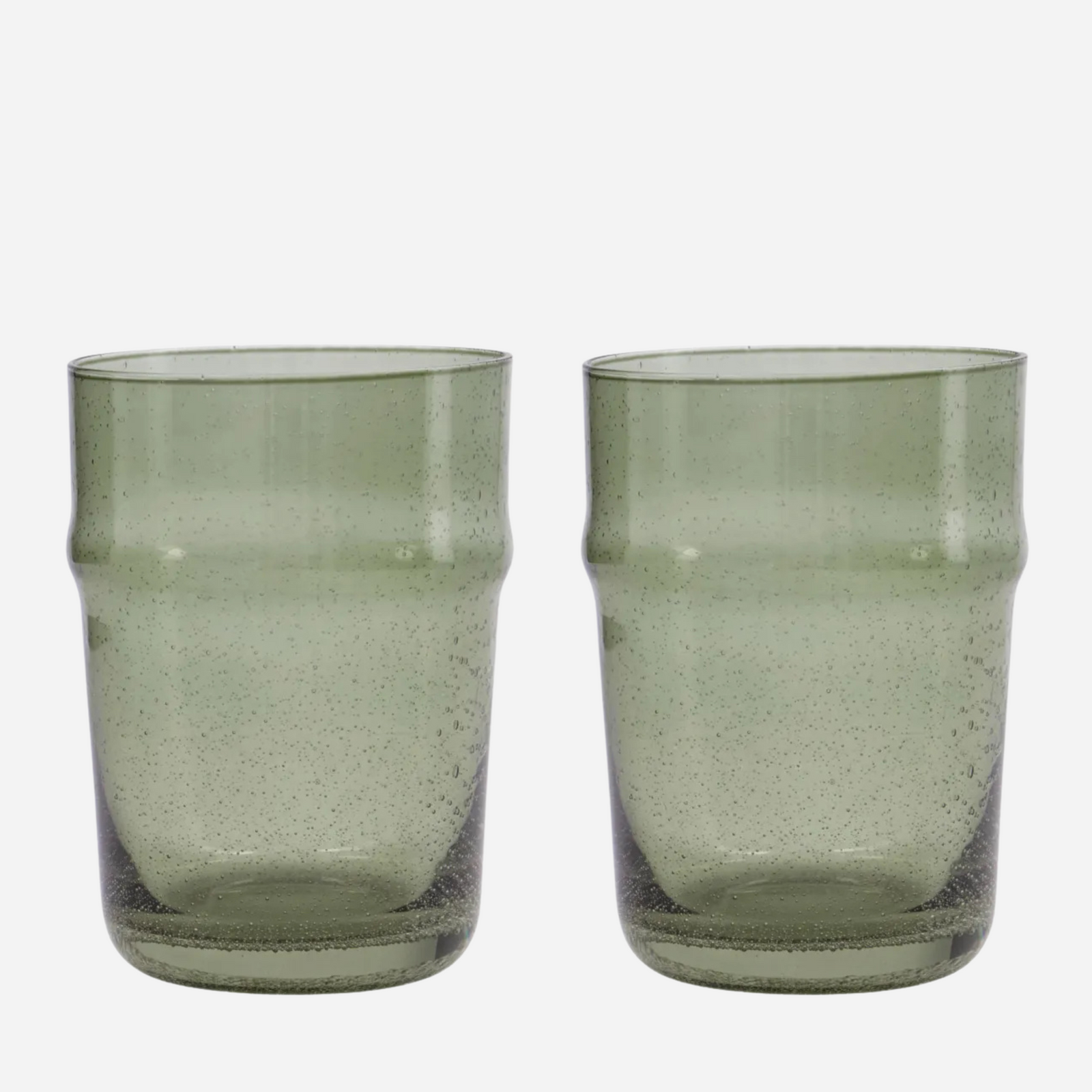 Rain Glasses Set of 2 | Green by HOUSE DOCTOR (glass-hdrain-green-1)