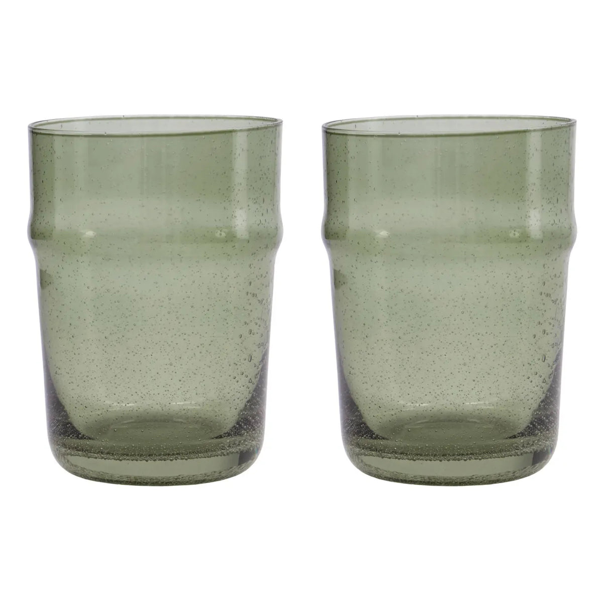 Rain Glasses Set of 2 | Green by HOUSE DOCTOR (glass-hdrain-green-1)