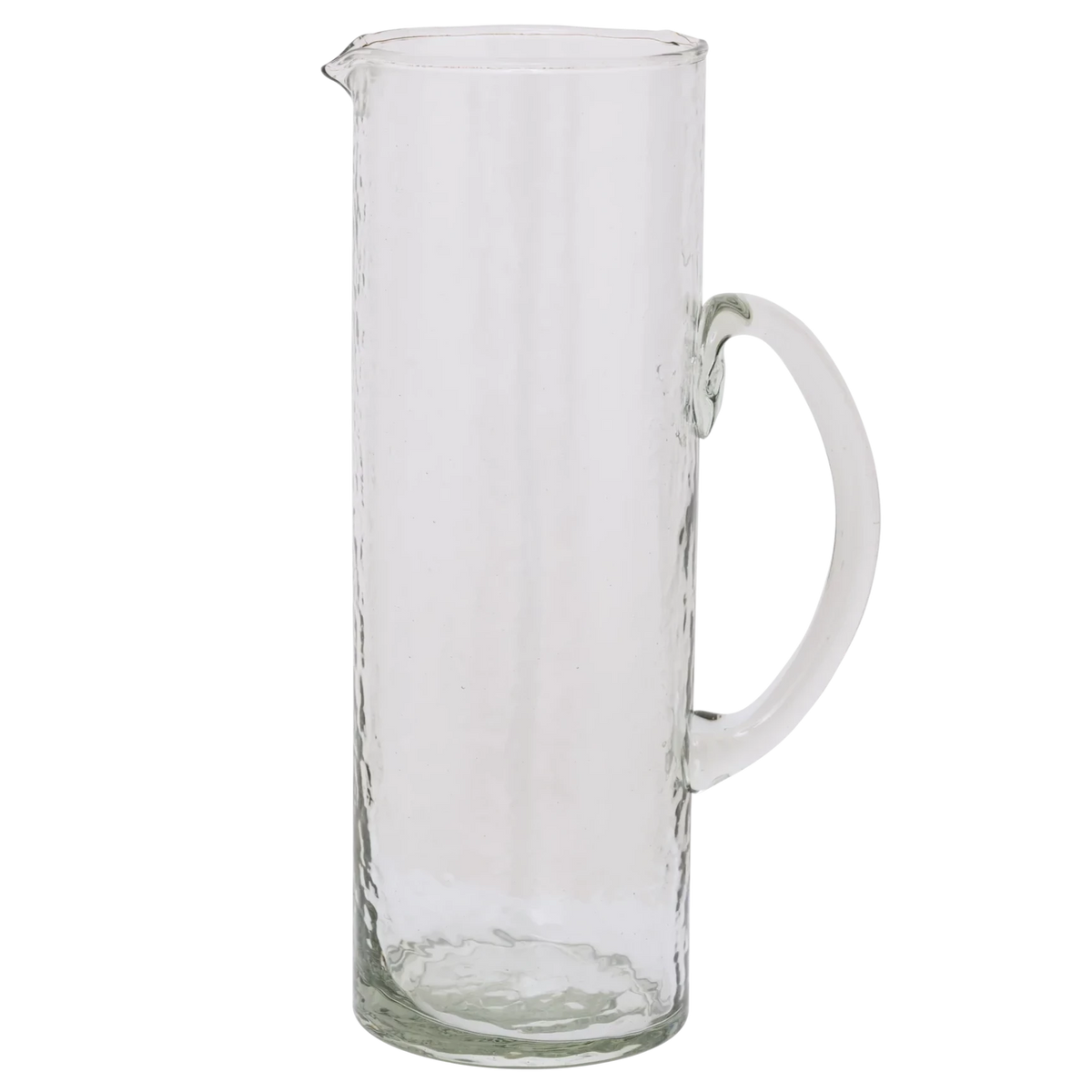Hammered Glass Jug | Clear by URBAN NATURE CULTURE (urban-nature-culture-jug-hammered-glass-transparent)