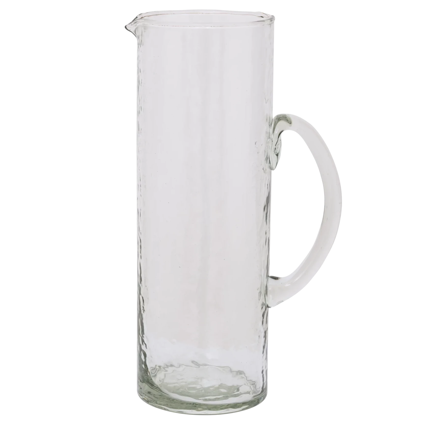 Hammered Glass Jug | Clear