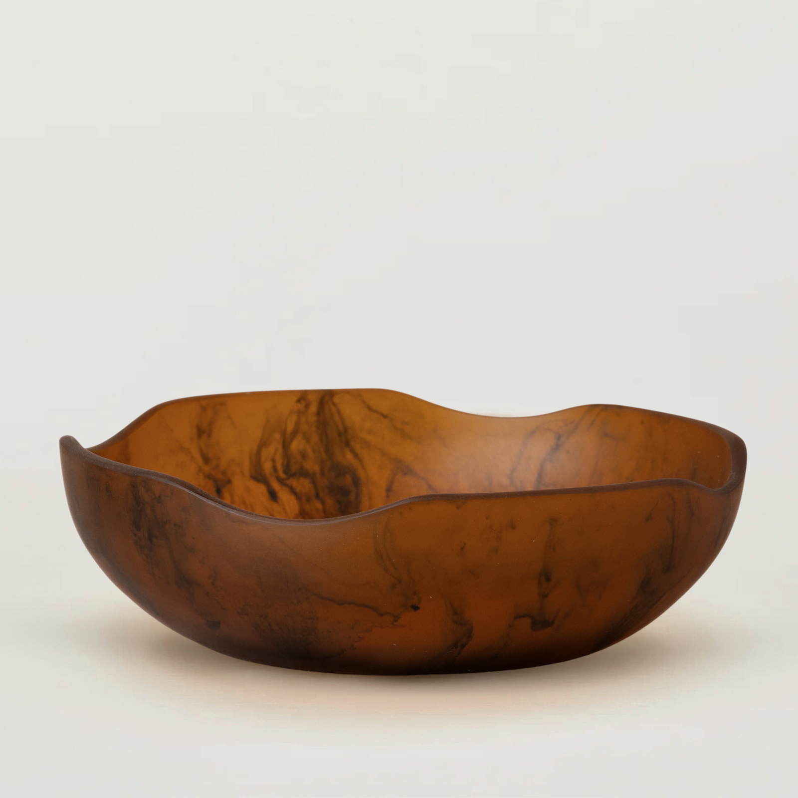 Flow Resin Salad Bowl L | Earth by SAARDÉ (flow-salad-bowl-l-earth)