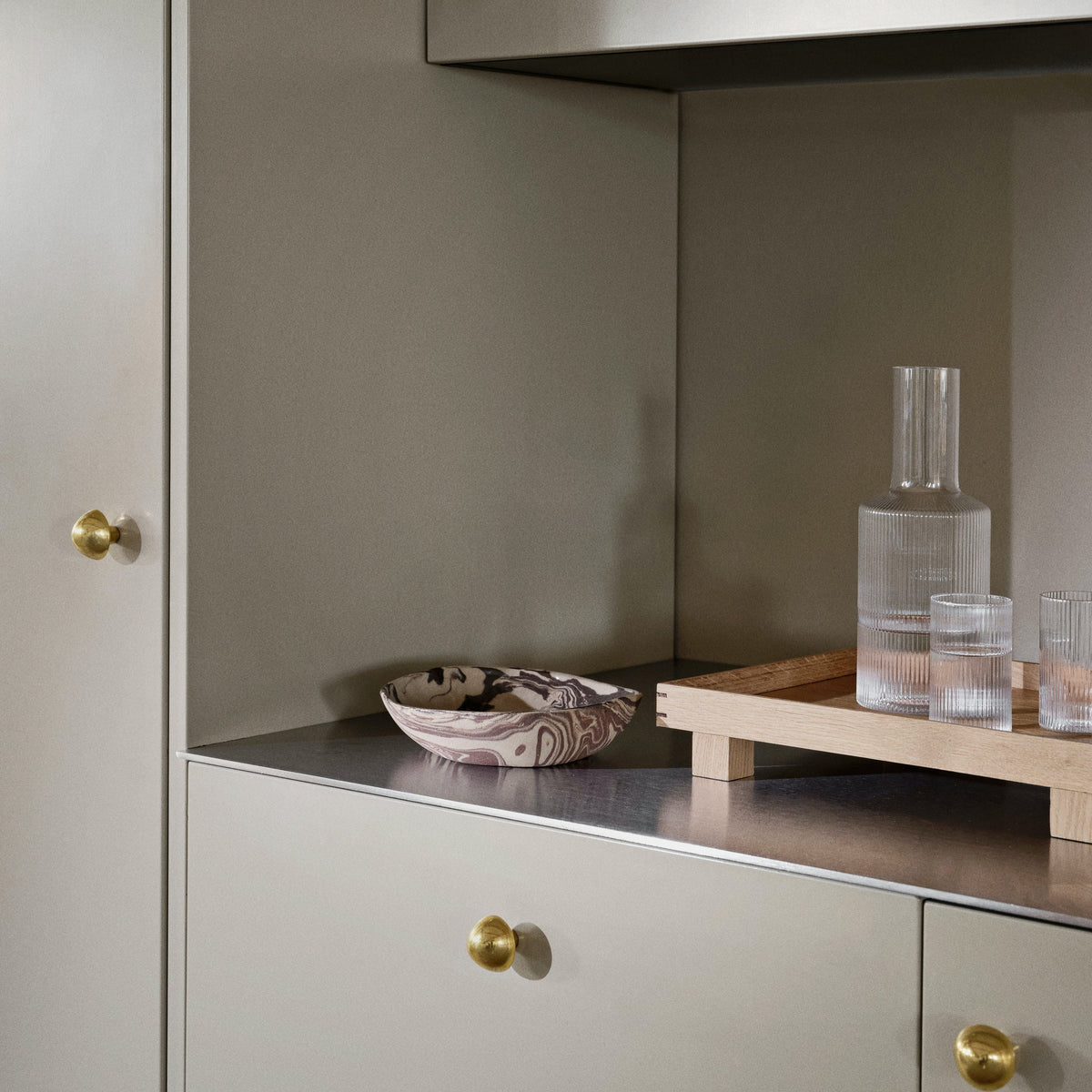 Ripple Carafe | Clear by FERM LIVING (copy-of-ripple-champagne-saucers-set-of-2-clear)