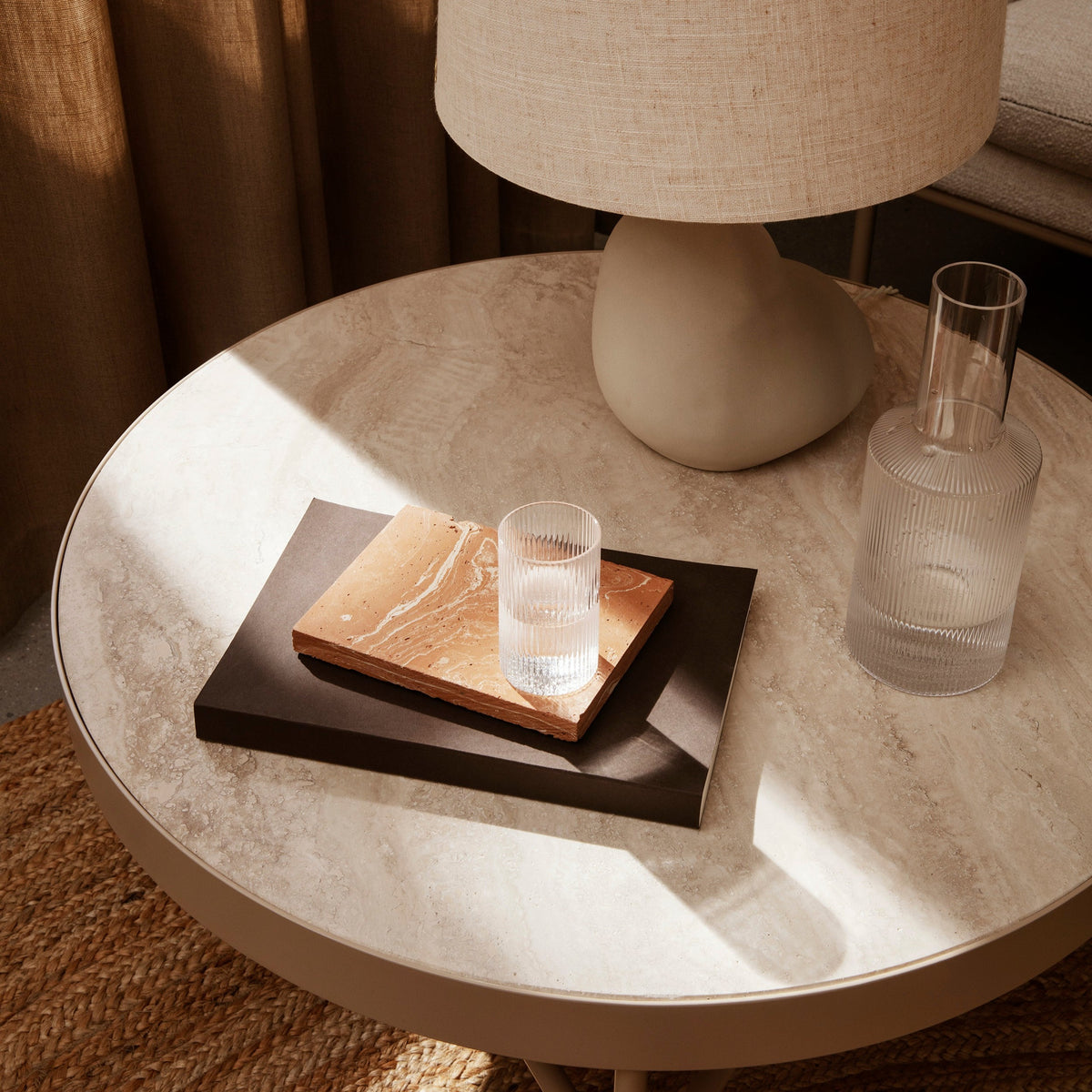 Ripple Carafe | Clear by FERM LIVING (copy-of-ripple-champagne-saucers-set-of-2-clear)