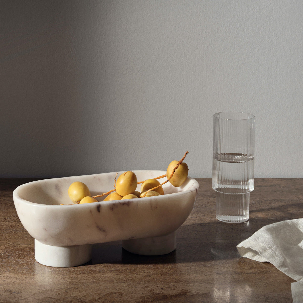 Ripple Long Drink Glasses | Set of 4 | Clear by FERM LIVING (ripple-long-drink-glasses-set-of-4-clear)