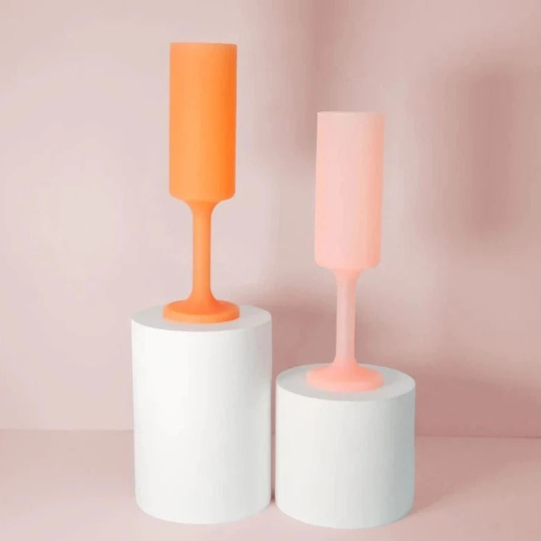 SEFF Silicone Flutes | Peach+Petal by PORTER GREEN (seff-silicone-flutes-set-of-2-peach-petal)
