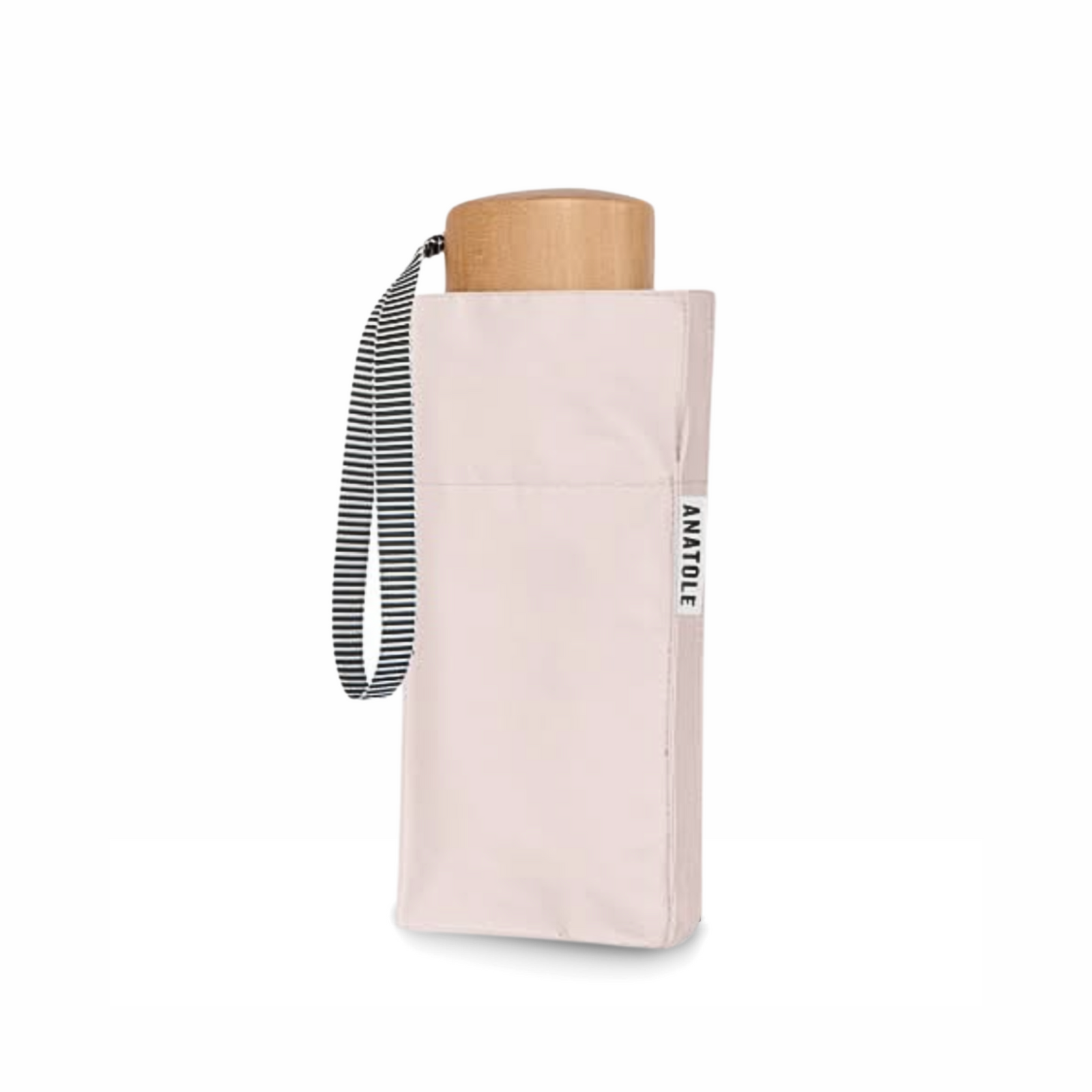 UPF 50+ Sun & Rain Micro Umbrella | NAOS/Powder Pink by ANATOLE (micro-umbrella-uv-protection-sun-rain-pearl-blue-powder-pink)