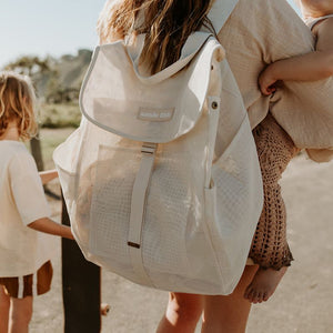 Beach Hauler Mesh Backpack | Sand