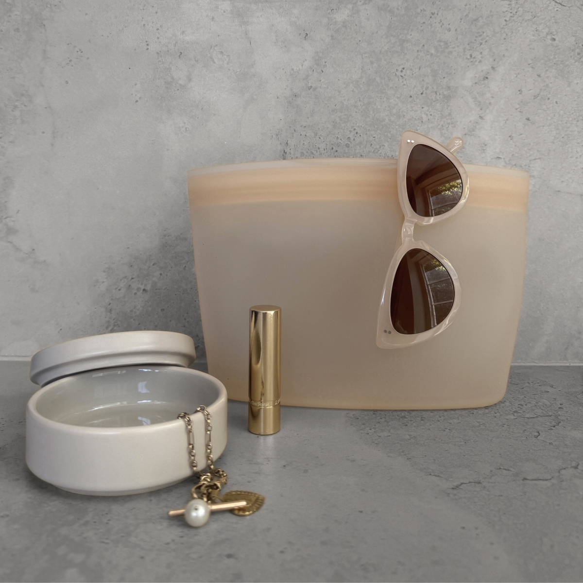 Silicone Keep Pouch Lge | Burgundy