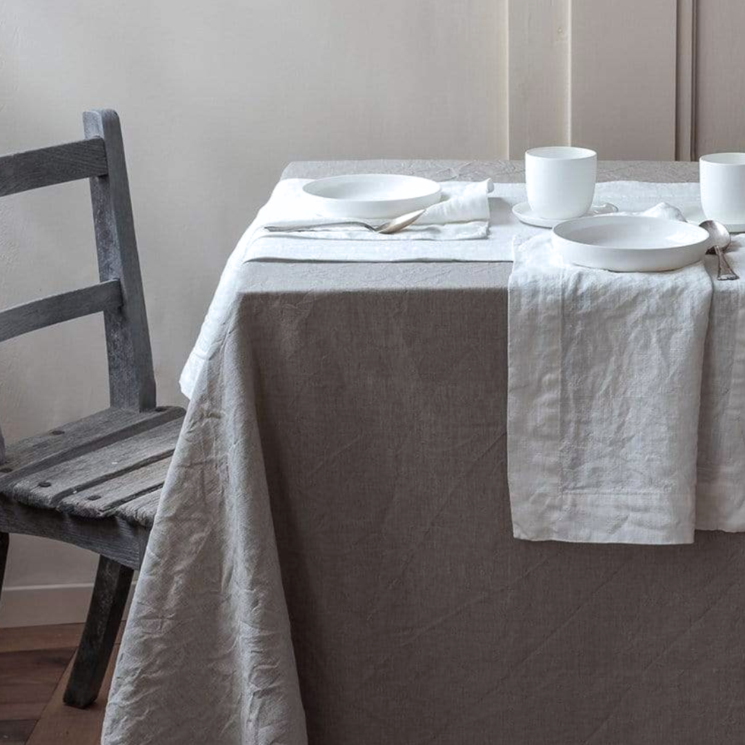 Linen Tablecloth 160x270 | Dark Grey
