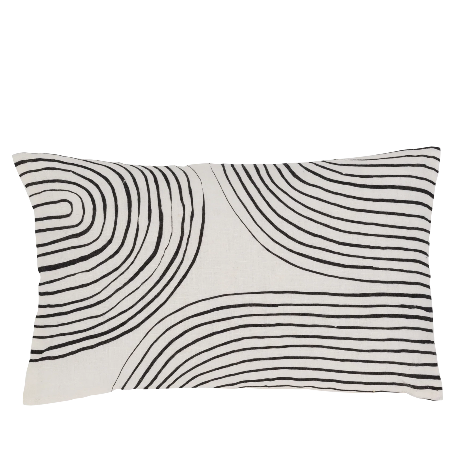 Suji Cushion | Off White/Black