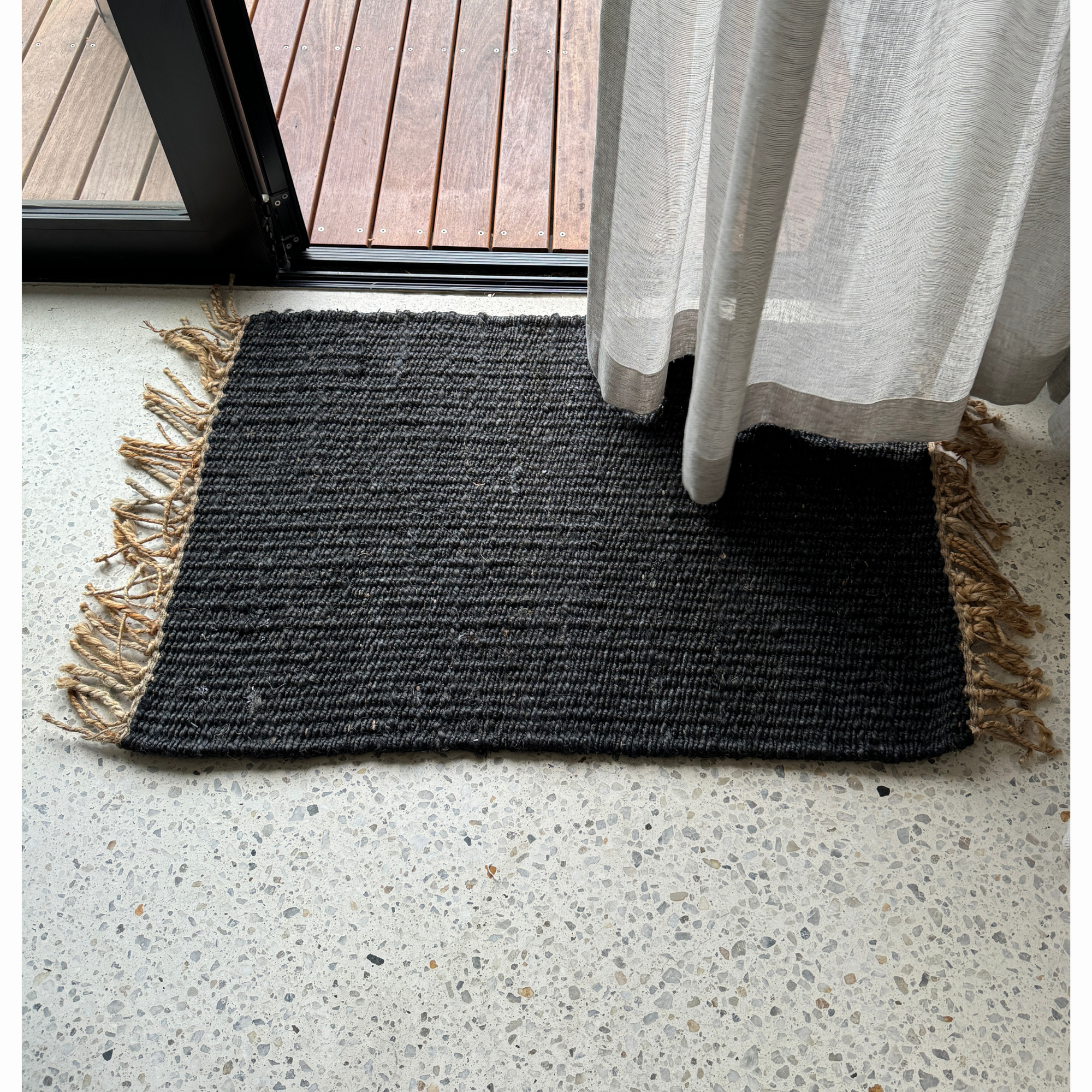 Hemp Rug 60X90 | Black