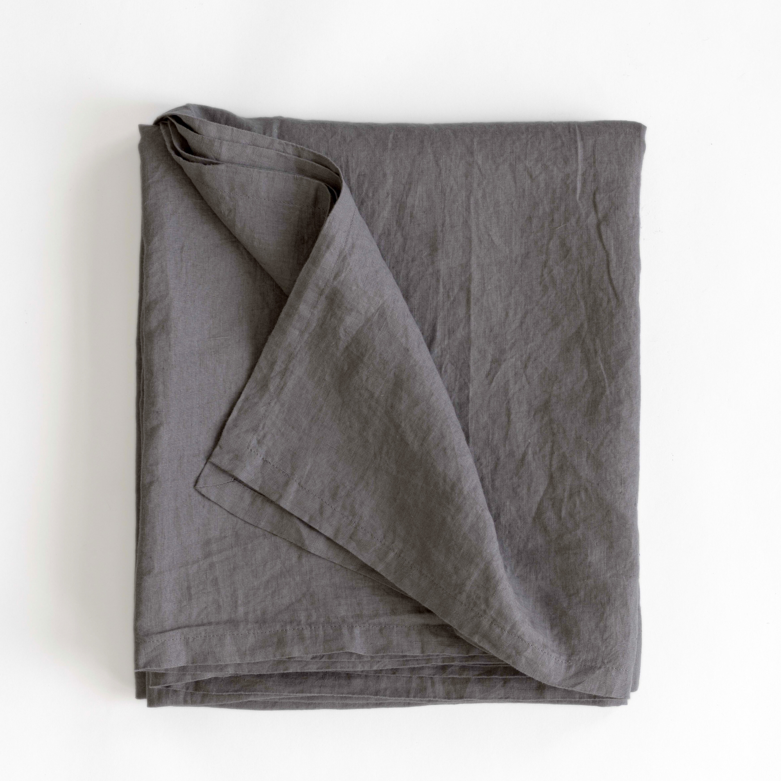 Linen Tablecloth 160x270 | Dark Grey by TELL ME MORE (tell-me-more-linen-tablecloth-160x270-dark-grey)