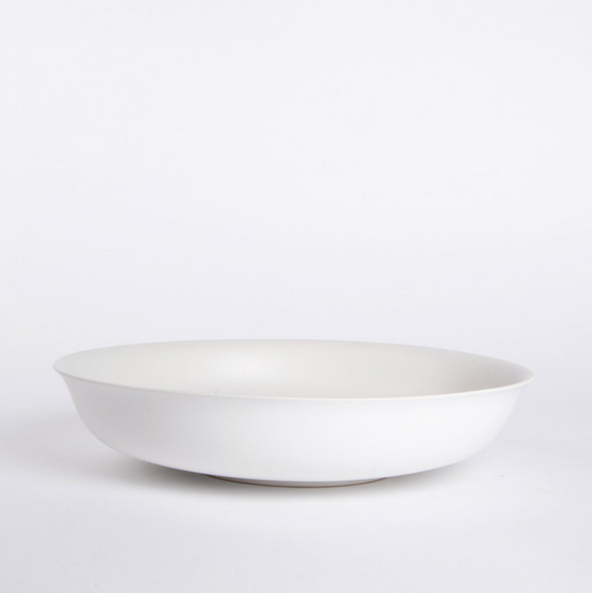 Talia Shallow Serving Bowl 31cm | Powder Grey by PAPAYA (lotus-curved-platter-white-large)