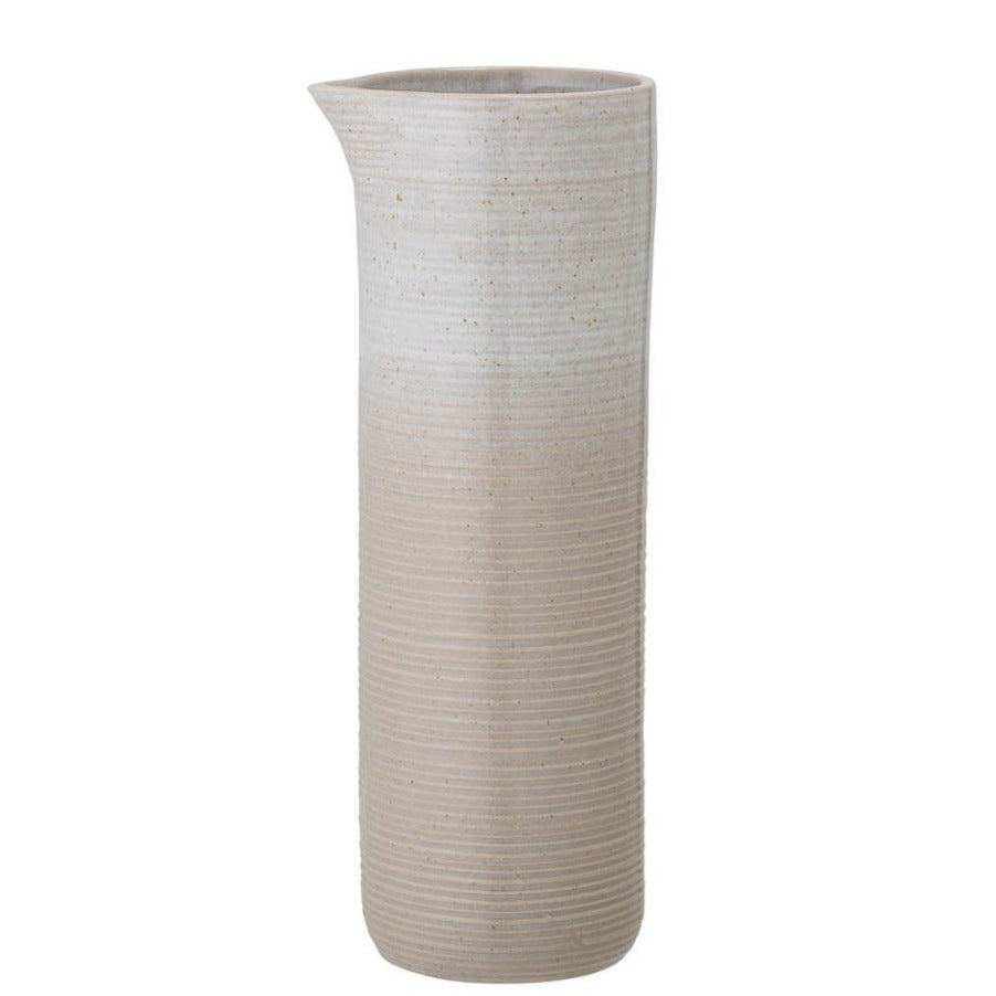 Taupe Cylinder Jug | Grey Beige by BLOOMINGVILLE (copy-of-tarin-vase-white)