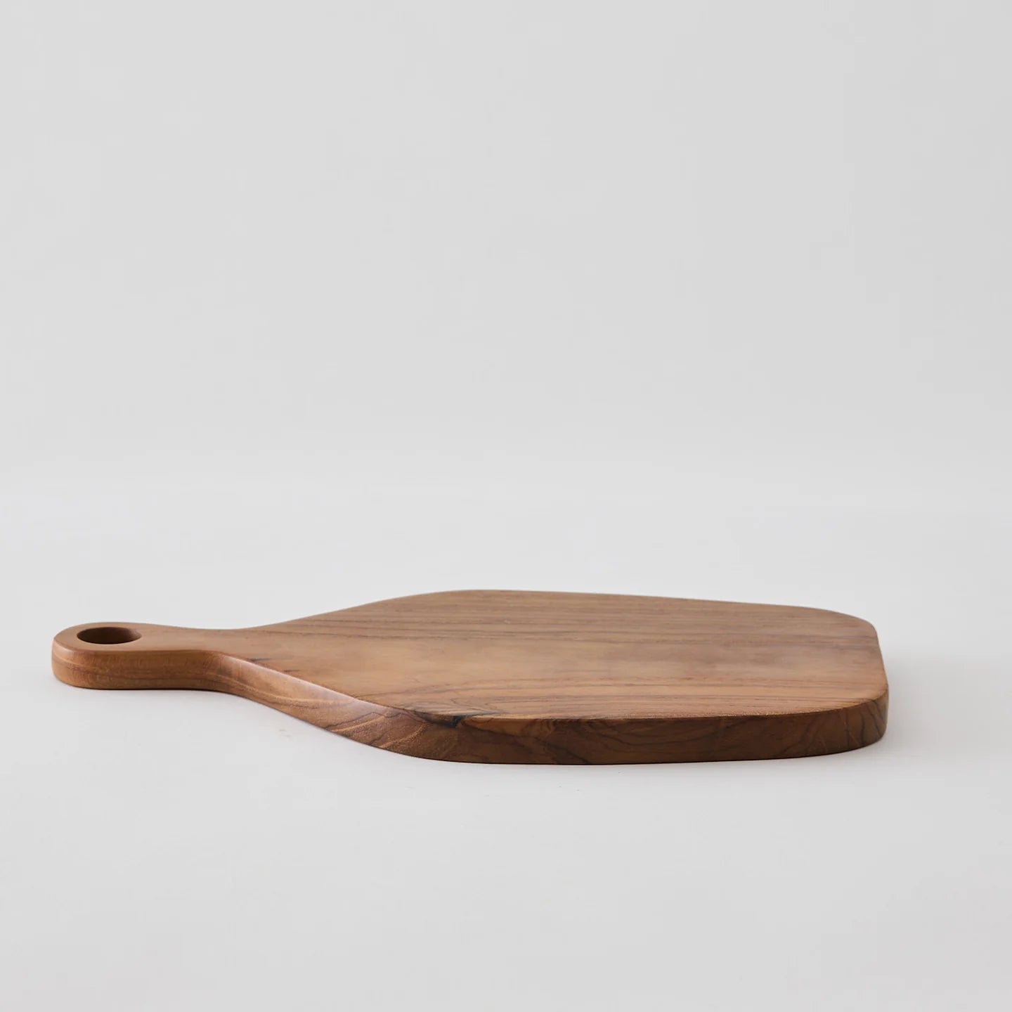 Tell Me More Teak Cheese Board SKU 6226 made from solid teak with natural grain