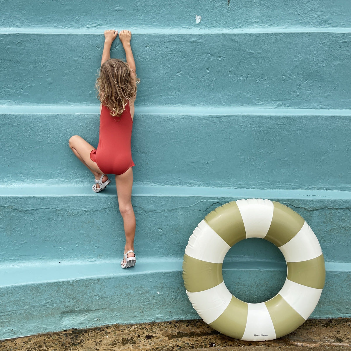 Sally Swim Ring | Terre Verde | 90 CM (6+years) by Petite Pommes (sally-swim-ring-french-rose-90-cm-6-years-copy)