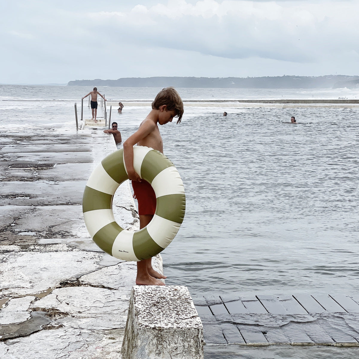 Sally Swim Ring | Terre Verde | 90 CM (6+years) by Petite Pommes (sally-swim-ring-french-rose-90-cm-6-years-copy)
