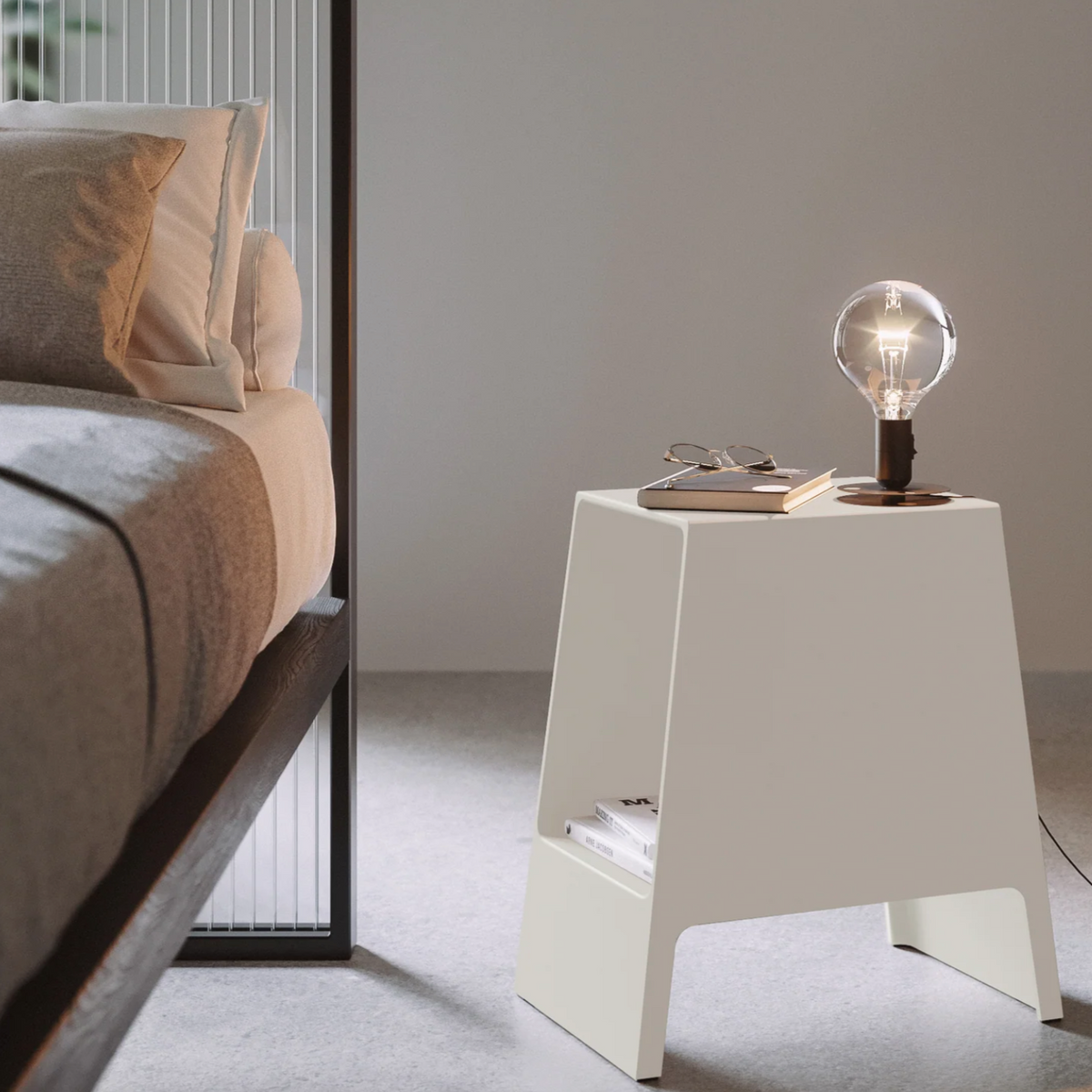 TOMO Side Table | Eco White by TOUU (papaya-tomo-side-table-eco-white)