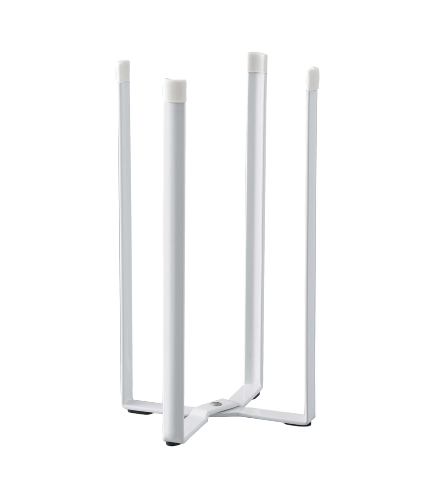 Tower Collapsible Bottle Stand | White by Yamazaki (tower-collapsible-bottle-stand-white)