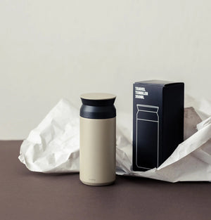 Kinto Travel Tumbler 350ml | Sand Beige by KINTO (kinto-travel-tumbler-350ml-sand-beige)