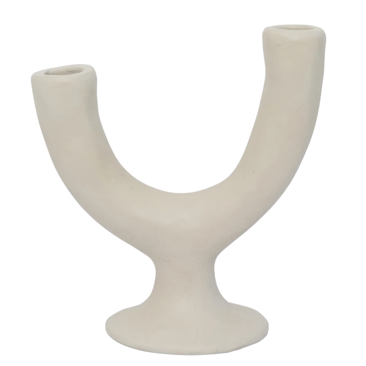 Two Arms Ecomix Candle Holder | Fog by URBAN NATURE CULTURE (urban-nature-culture-candle-holder-two-arms)