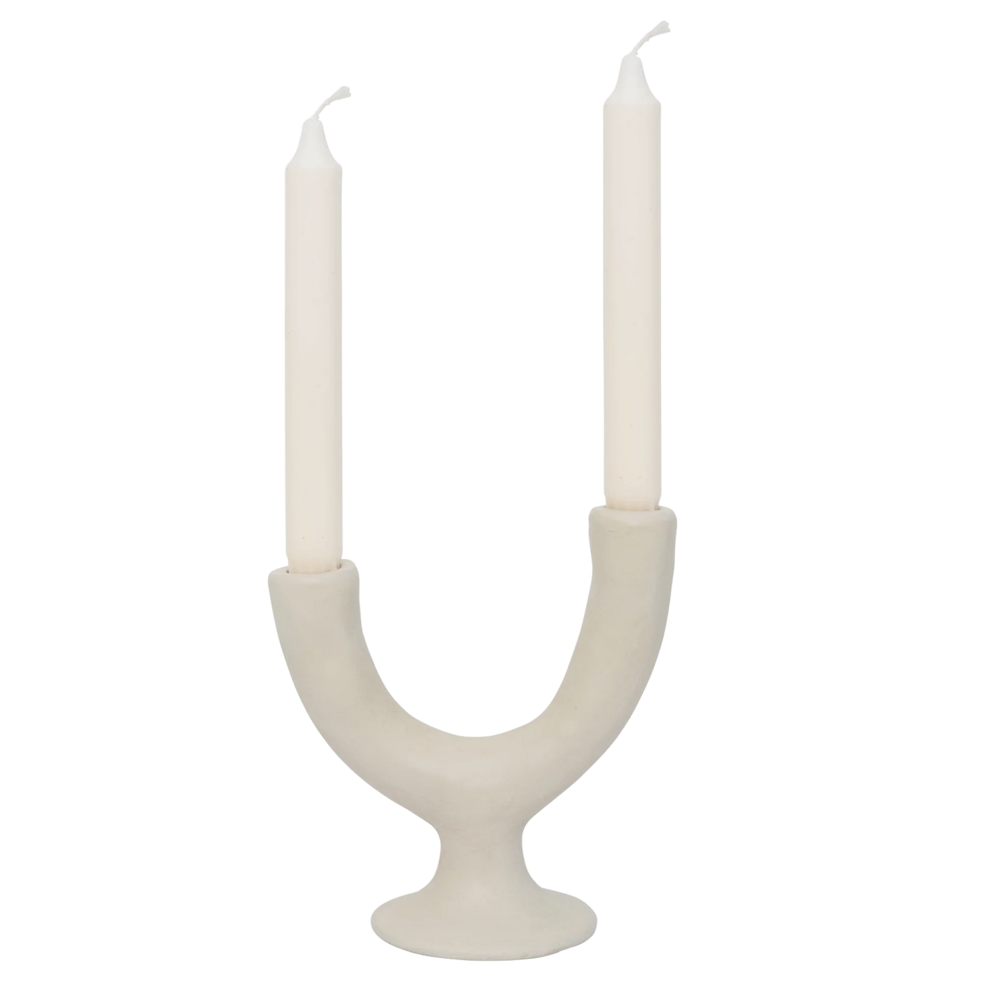 Two Arms Ecomix Candle Holder | Fog