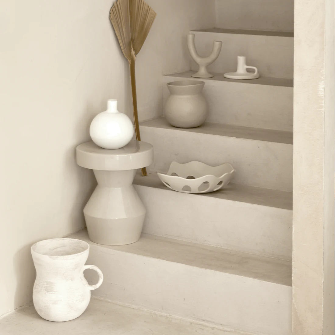 Two Arms Ecomix Candle Holder | Fog by URBAN NATURE CULTURE (urban-nature-culture-candle-holder-two-arms)