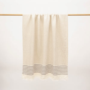 Umay Linen Towel | Iron Grey
