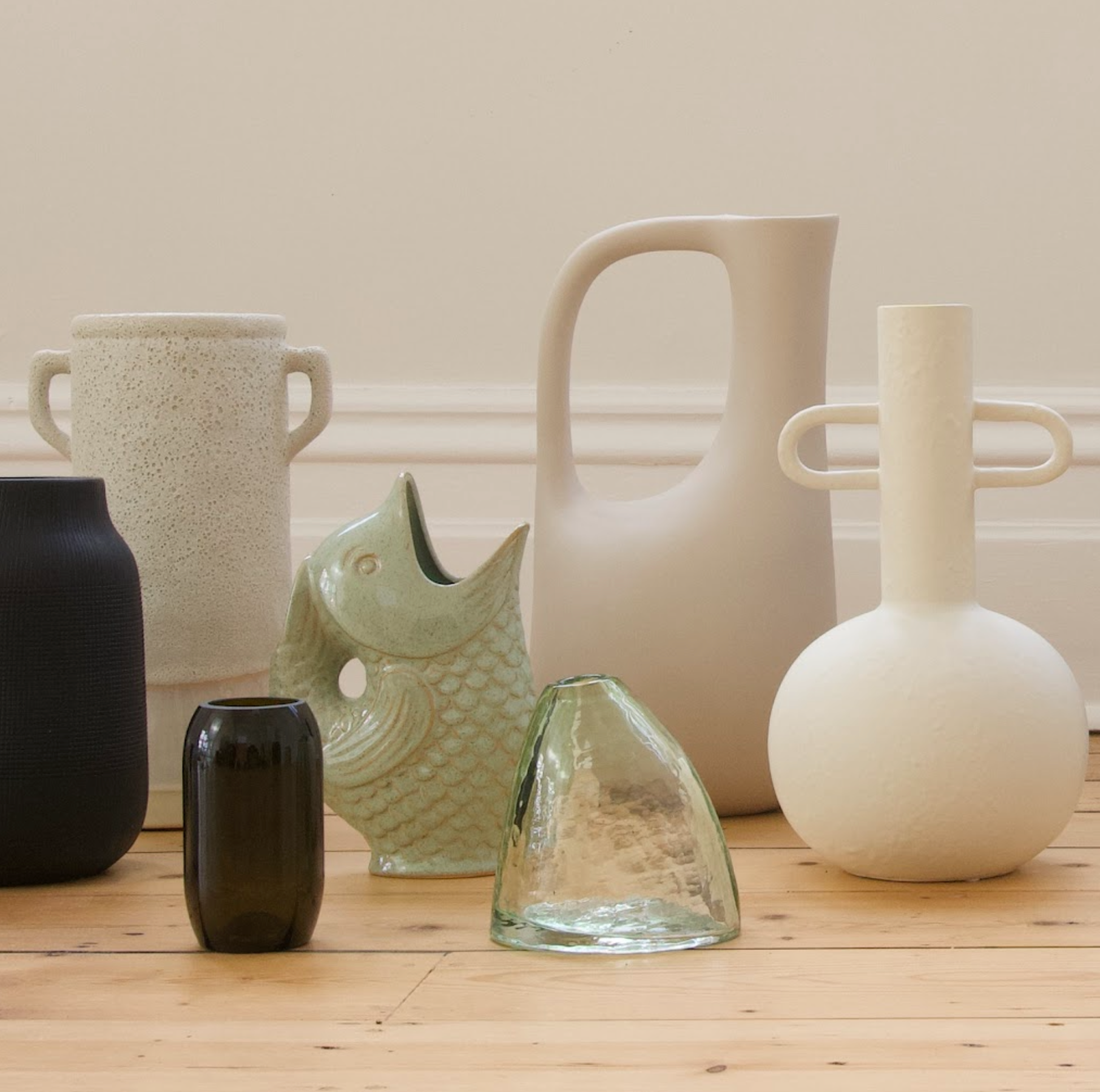 Ini Vase | Green Glass