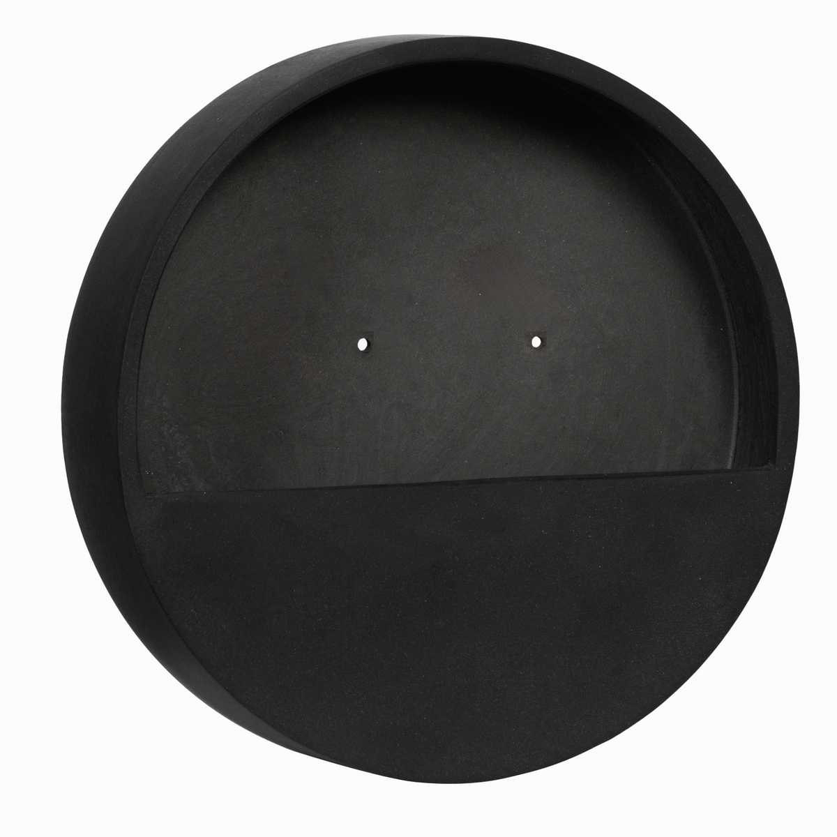 WALLY Wall Planter M 50cm | Matte Black by POTTERY POTS (pottery-pots-wally-hanging-m-fiberstone-o-50-00-black)