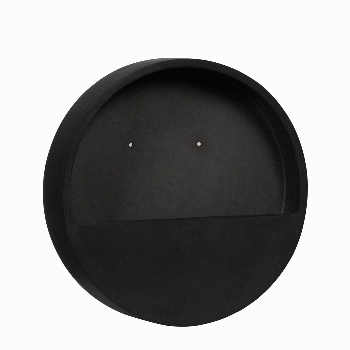 WALLY Wall Planter S 40cm | Matte Black by POTTERY POTS (pottery-pots-wally-hanging-s-fiberstone-o-40-00-black)