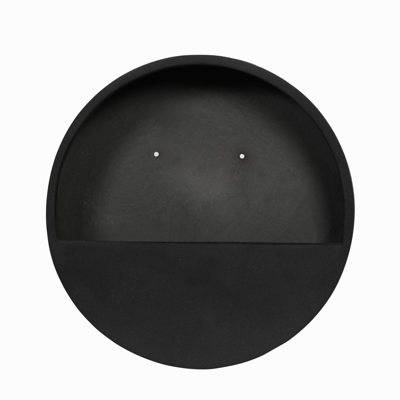 WALLY Wall Planter S 40cm | Matte Black by POTTERY POTS (pottery-pots-wally-hanging-s-fiberstone-o-40-00-black)