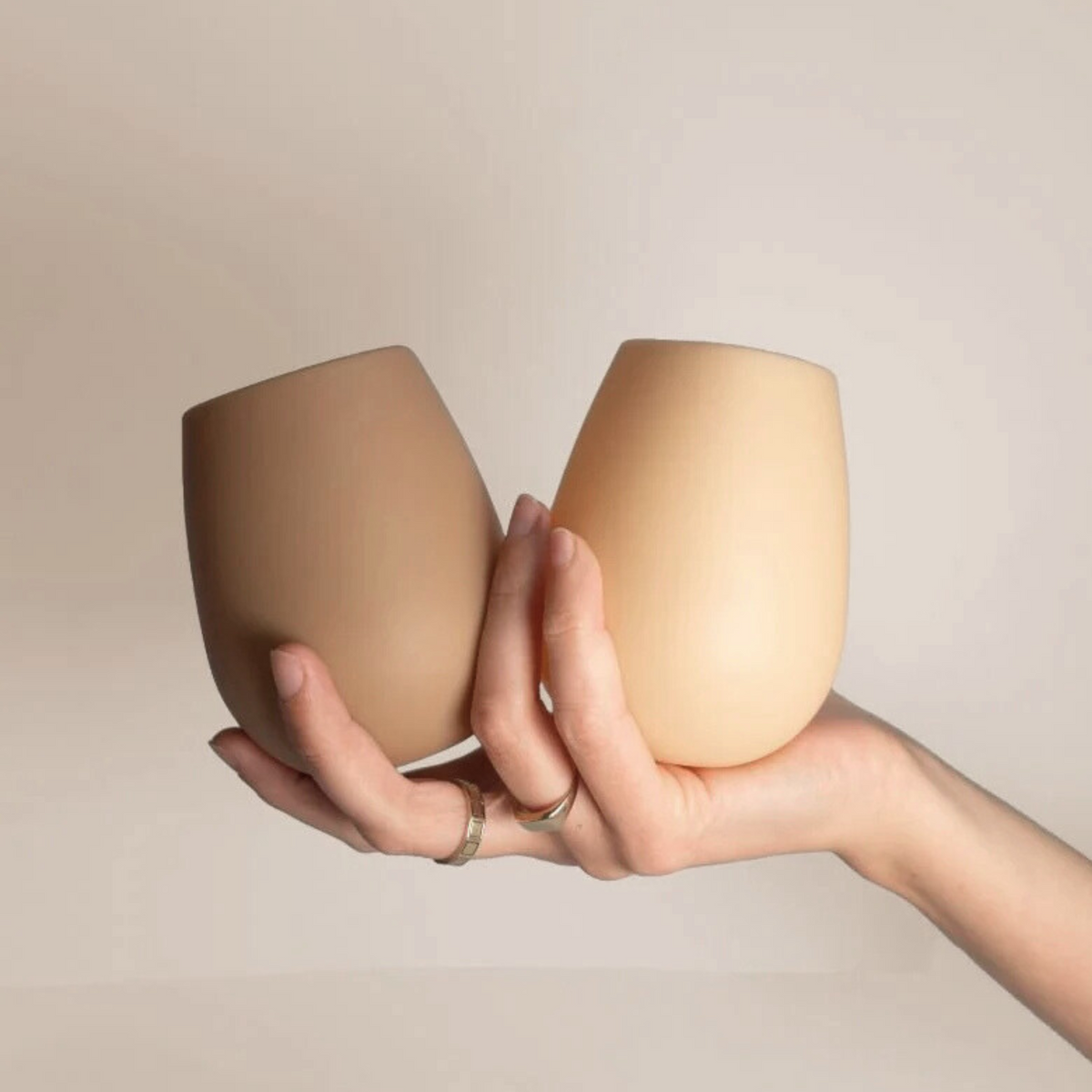 FEGG Silicone Tumblers | Wheat+Oat by PORTER GREEN (fegg-silicone-tumblers-wheat-oat)