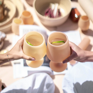 STEMM Silicone Glasses | Wheat+Oat by PORTER GREEN (stemm-silicone-glasses-wheat-oat)